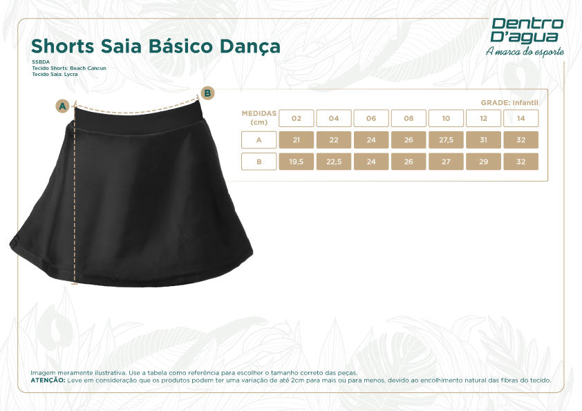 SHORTS SAIA DANÇA POSITIVO