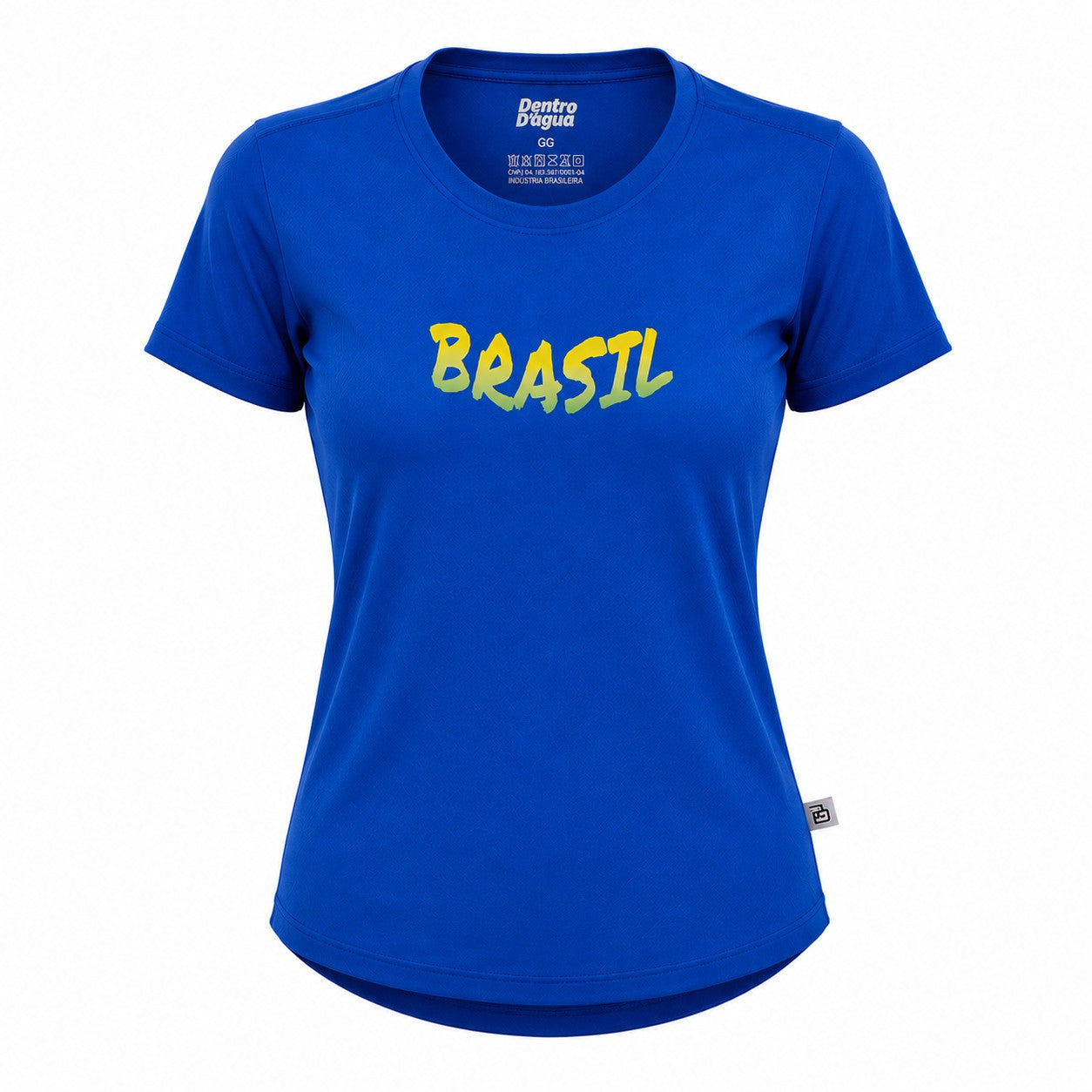 Camiseta Baby Look Manga Curta - Brasil